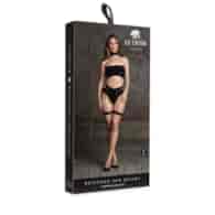 Ananke XII - Three Piece with Choker, Bandeau Top and Pantie with Garters - One Size