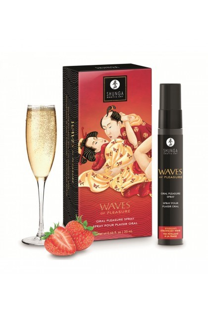 Shunga Waves Of Pleasure Spray Sparkling Strawberry Wine