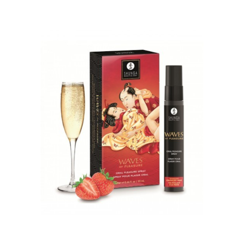Shunga Waves Of Pleasure Spray Sparkling Strawberry Wine