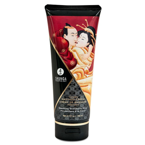 Shunga massage cream sparkling strawberry wine