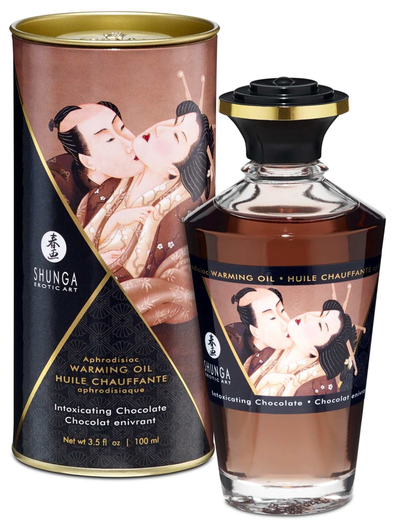 Shunga warming oil intoxicating chocolate 100ml