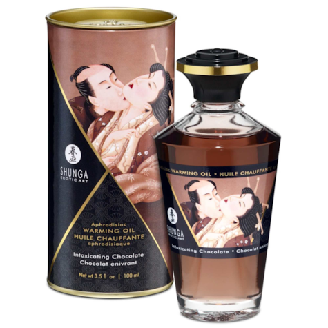 Shunga warming oil intoxicating chocolate 100ml