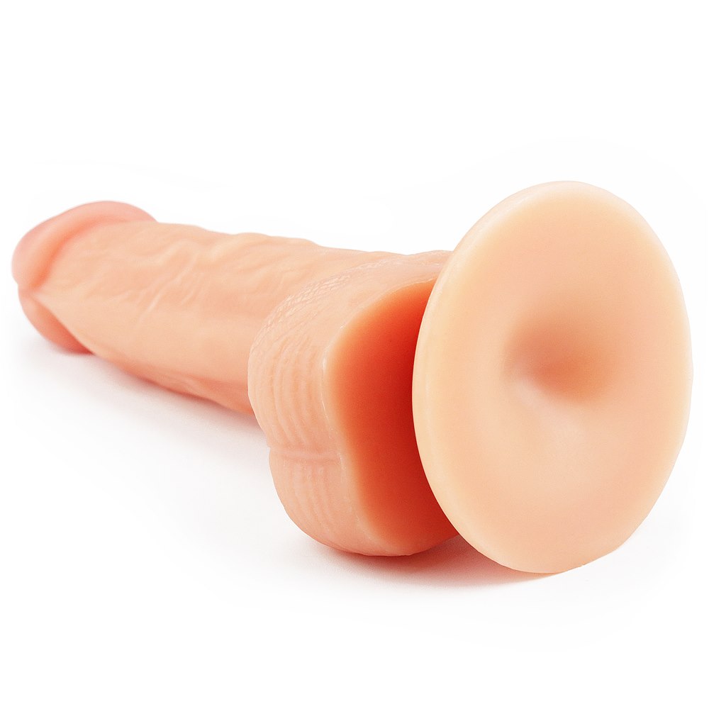 Dildo cyberskóra z przyssawką The Ultra Soft Dude 20 cm Lovetoy — zdjęcie 3