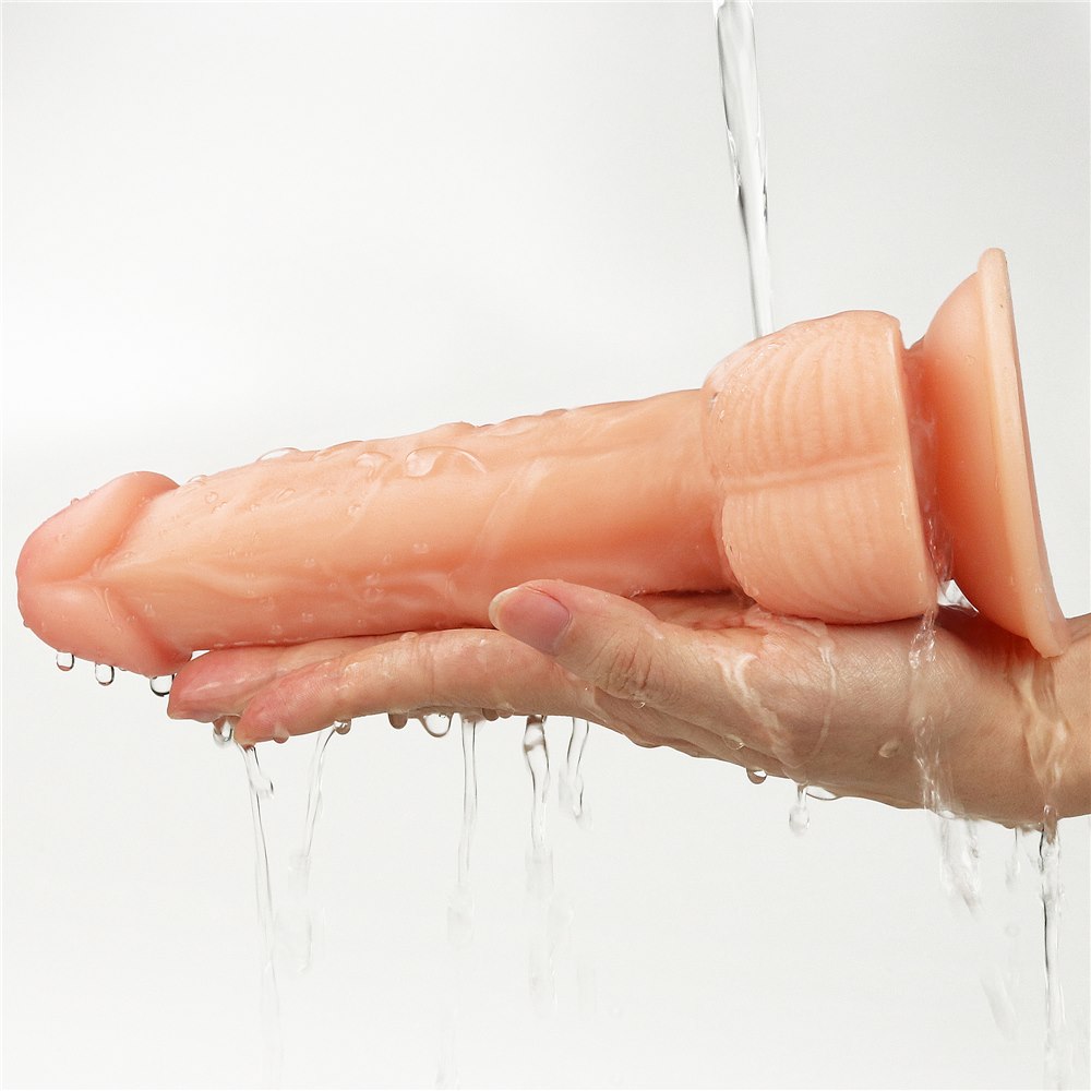 Dildo cyberskóra z przyssawką The Ultra Soft Dude 20 cm Lovetoy — zdjęcie 8