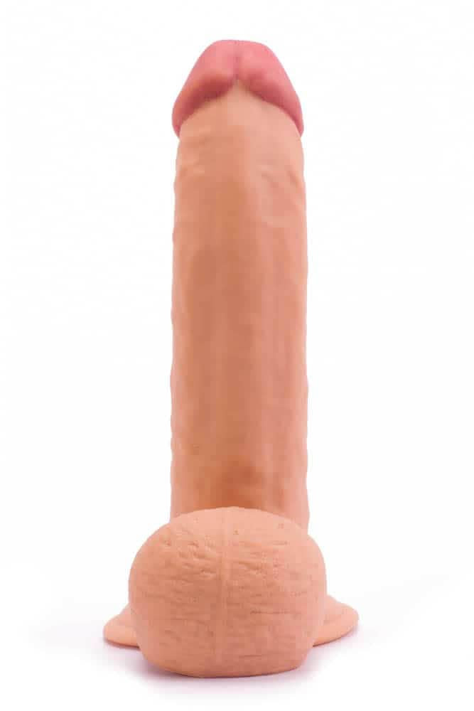 Dildo cyberskóra z przyssawką The Ultra Soft Dude 20 cm Lovetoy — zdjęcie 5