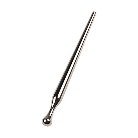 Silver urethral plug TOYFA Metal, length 8,5 cm, diameter 0,3-0,8 cm, weight 30 gr