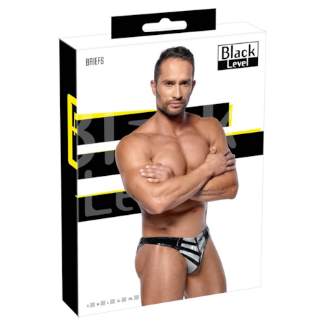 Vinyl Briefs Men 2XL