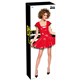 Vinyl Dress red S