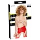 Vinyl Suspender Straps red 2XL