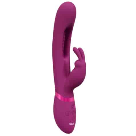 Mika - Triple Motor - Vibrating Rabbit with Innovative G-Spot Flapping Stimulator - Pink