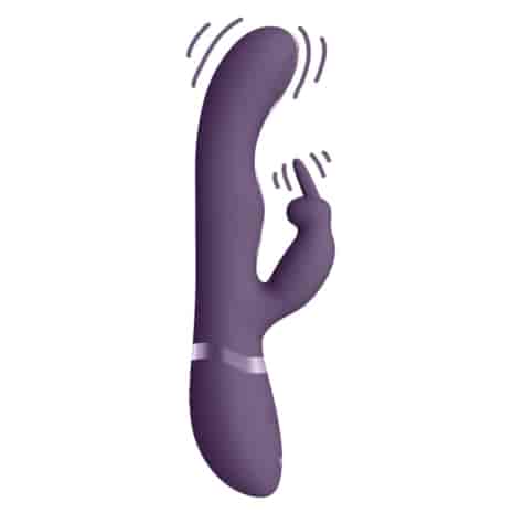 May - Dual Pulse-Wave  Vibrating C-spot  G-Spot Rabbit - Purple