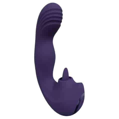 Yumi - Triple Motor G-Spot Finger Motion Vibrator and Flickering Tongue Stimulator - Purple
