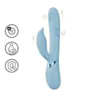 Pallina - G-Spot Vibrating and Tapping Beads Clitoral Stimulator - Blue