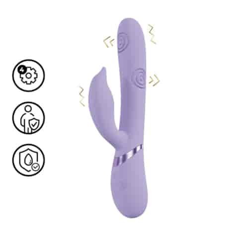 Pallina - G-Spot Vibrating and Tapping Beads Clitoral Stimulator - Lavender