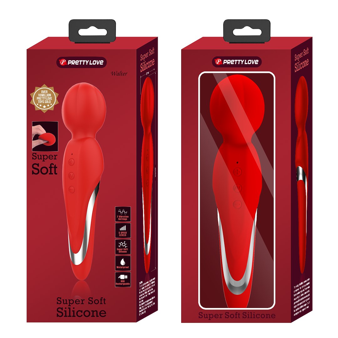 Masażer Walter Red 21,6Cm Pretty Love