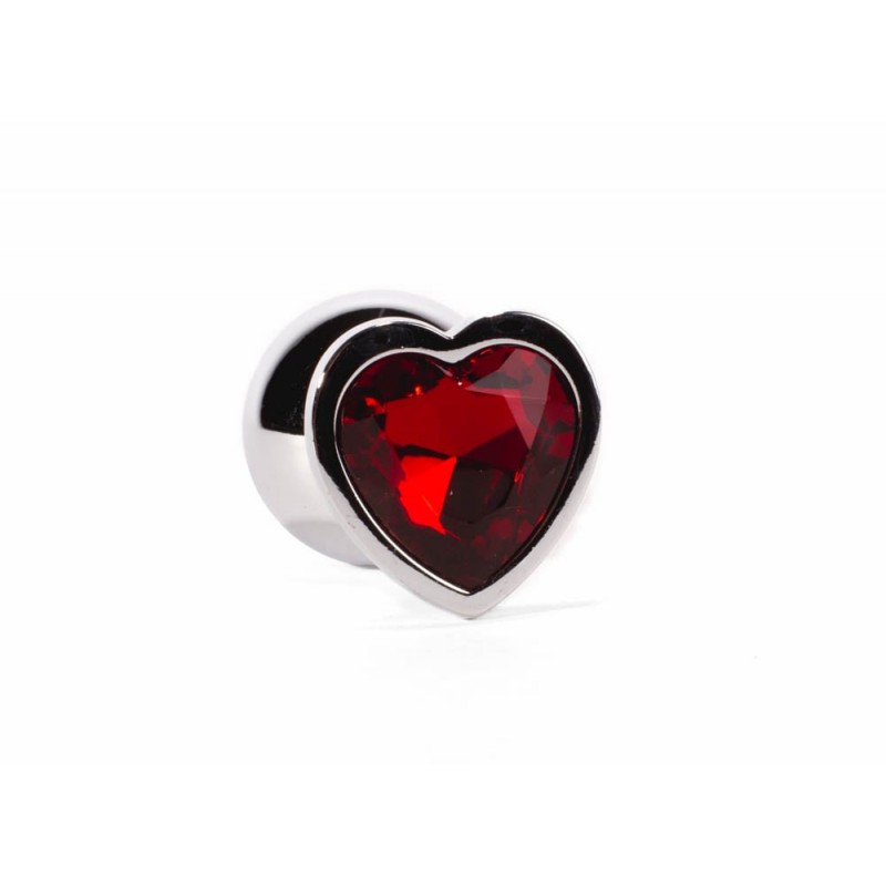 Korek analny Secret Shine Red Heart 9,5cm X-MEN — zdjęcie 2
