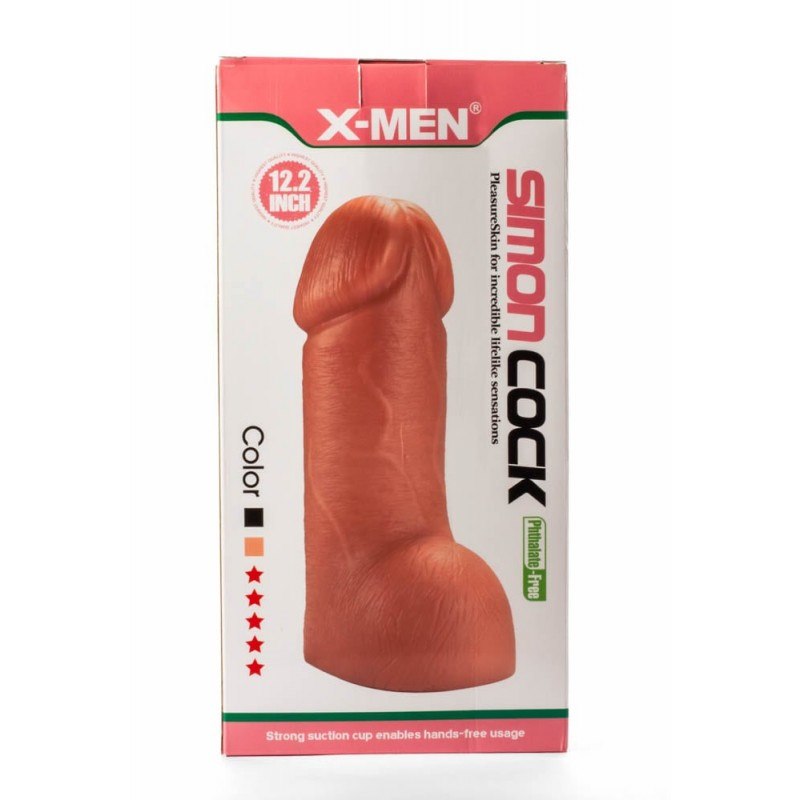 Dildo Simon z przyssawką 29cm X-Men