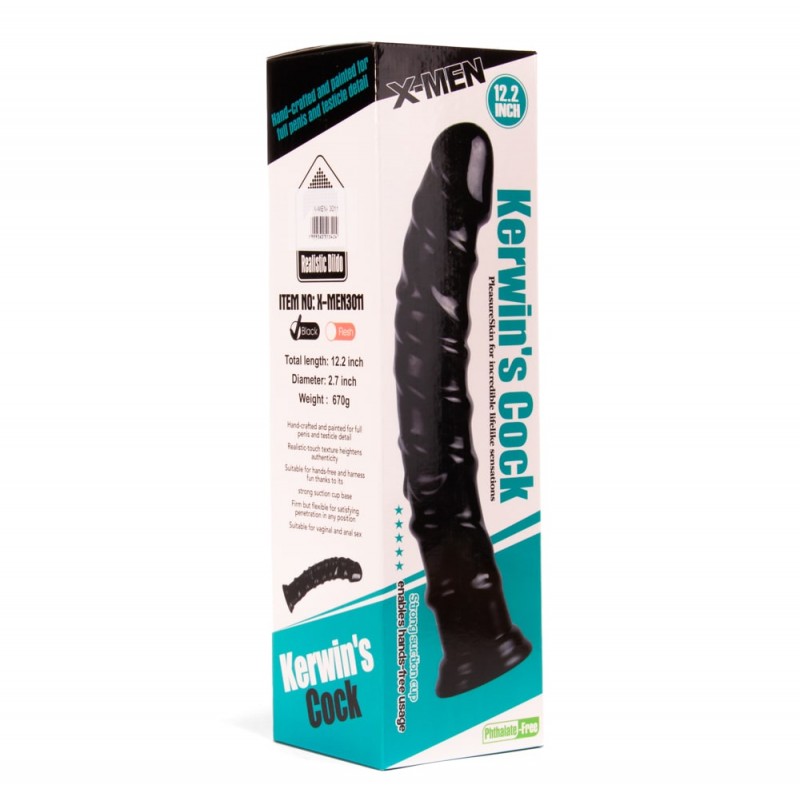 Dildo z przyssawką Kerwin’s Cock 31cm X-MEN — zdjęcie 6