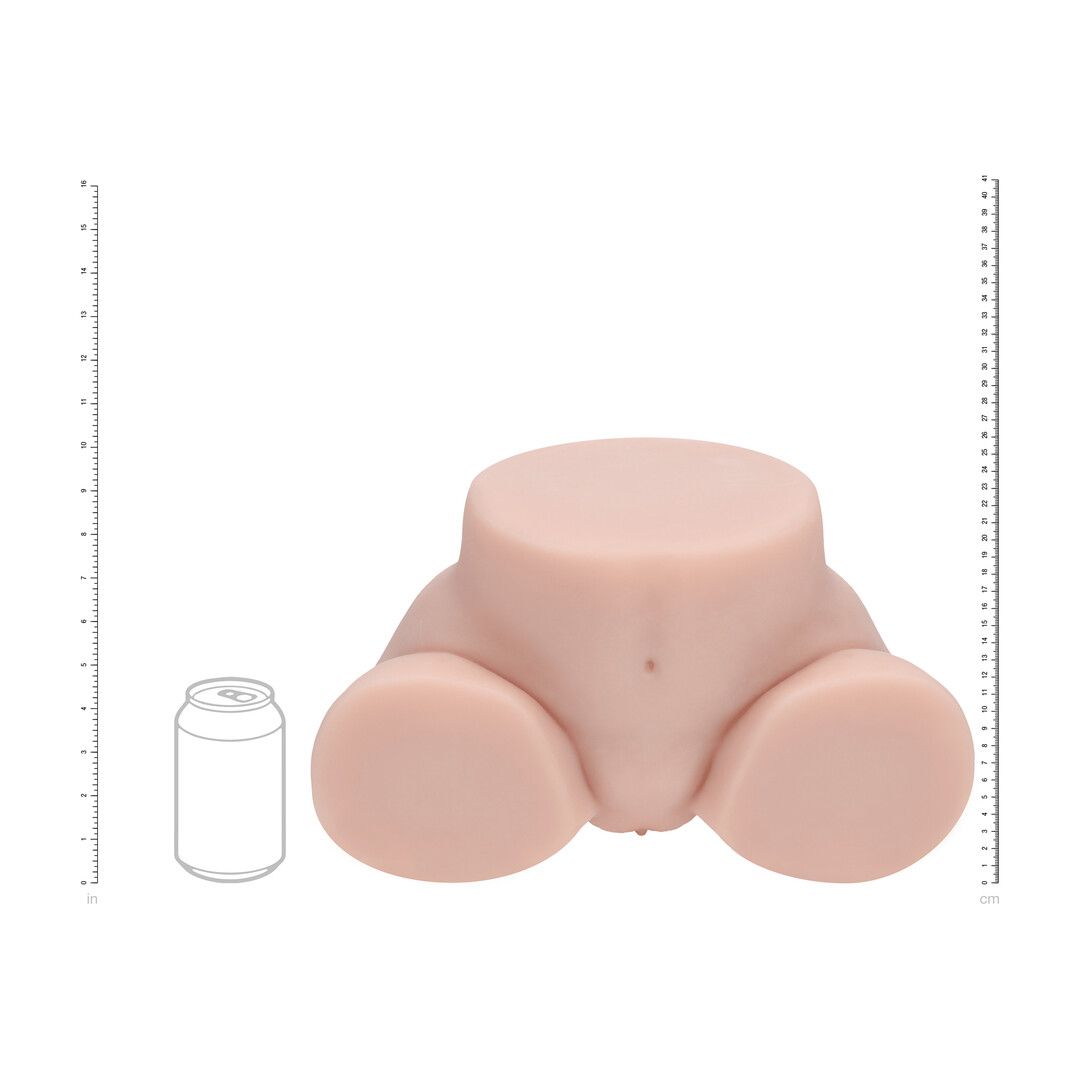 Bodyforms - Vivica Lenore - Dual Entry Vibrating Masturbator - 3,5 kg / 7.7 lbs - Flesh — zdjęcie 3