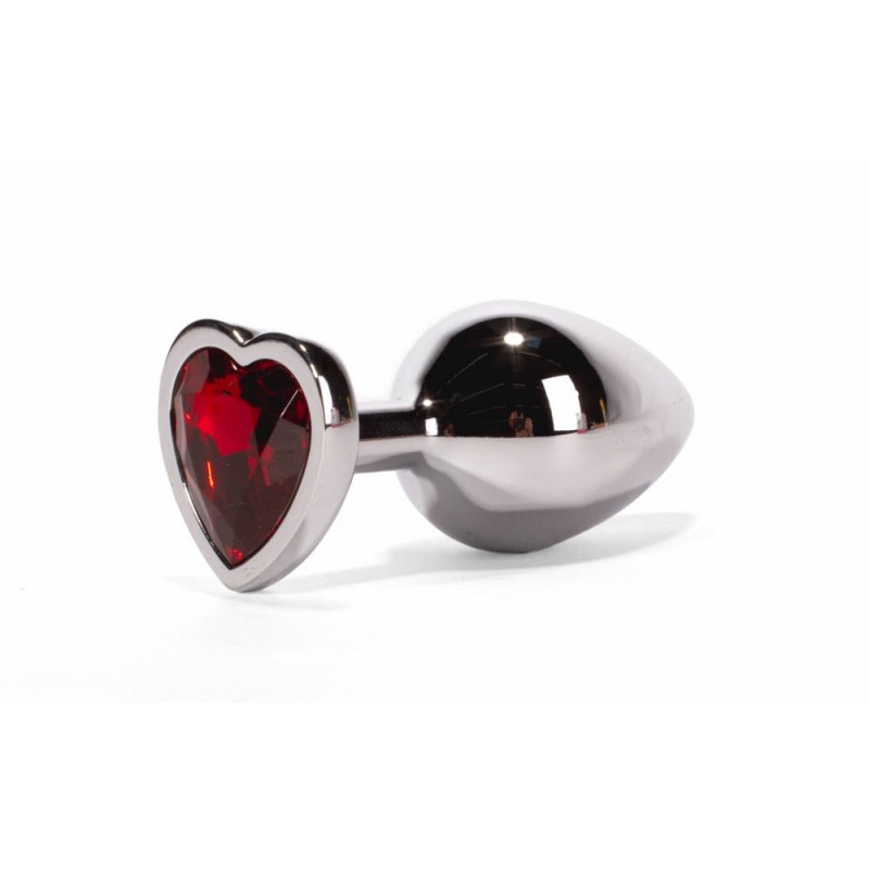 Korek analny Secret Shine Red Heart 7,1cm X-MEN — zdjęcie 3