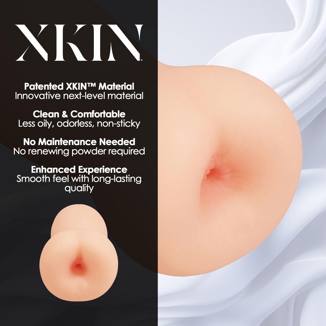 Raw - Backline - TPE Medium Masturbator - 278g - Flesh — zdjęcie 5