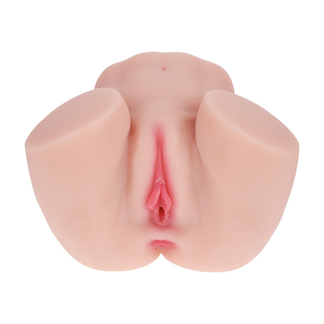 Bodyforms - Mia Hart - Dual Entry Vibrating Masturbator - 2,5 kg / 5.7 lbs - Flesh — zdjęcie 5
