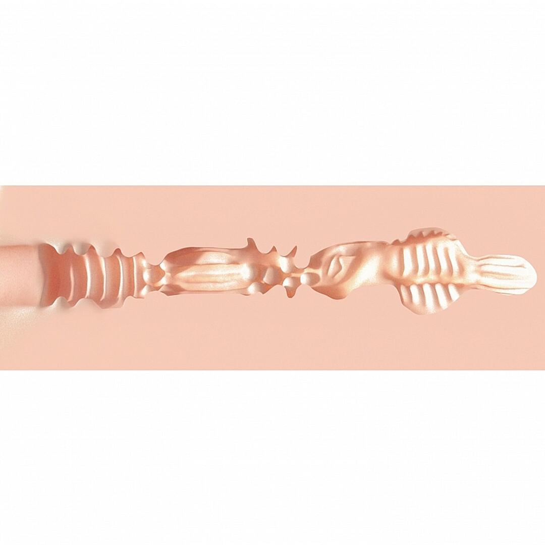 Raw - Slitline - TPE Large Masturbator - 415g - Flesh — zdjęcie 7