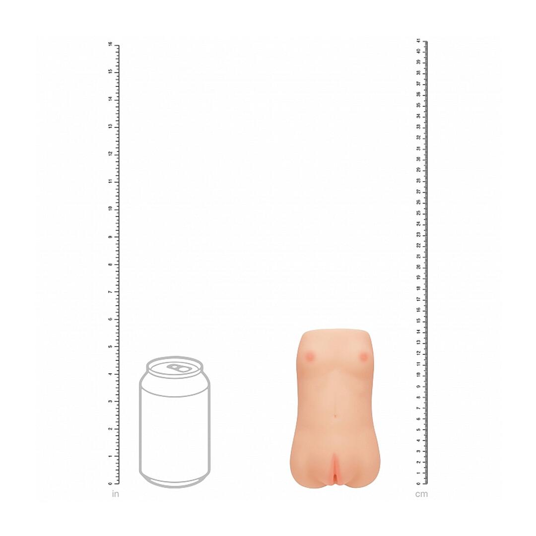 Raw - Slitline - TPE Large Masturbator - 415g - Flesh — zdjęcie 8