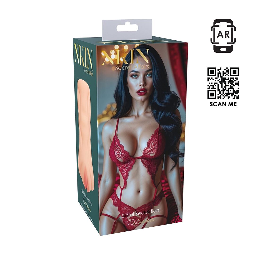 XKIN by Shots - Secret Affairs - Sinful Seduction Tatiana - TPE Medium Masturbator - 244g - Flesh