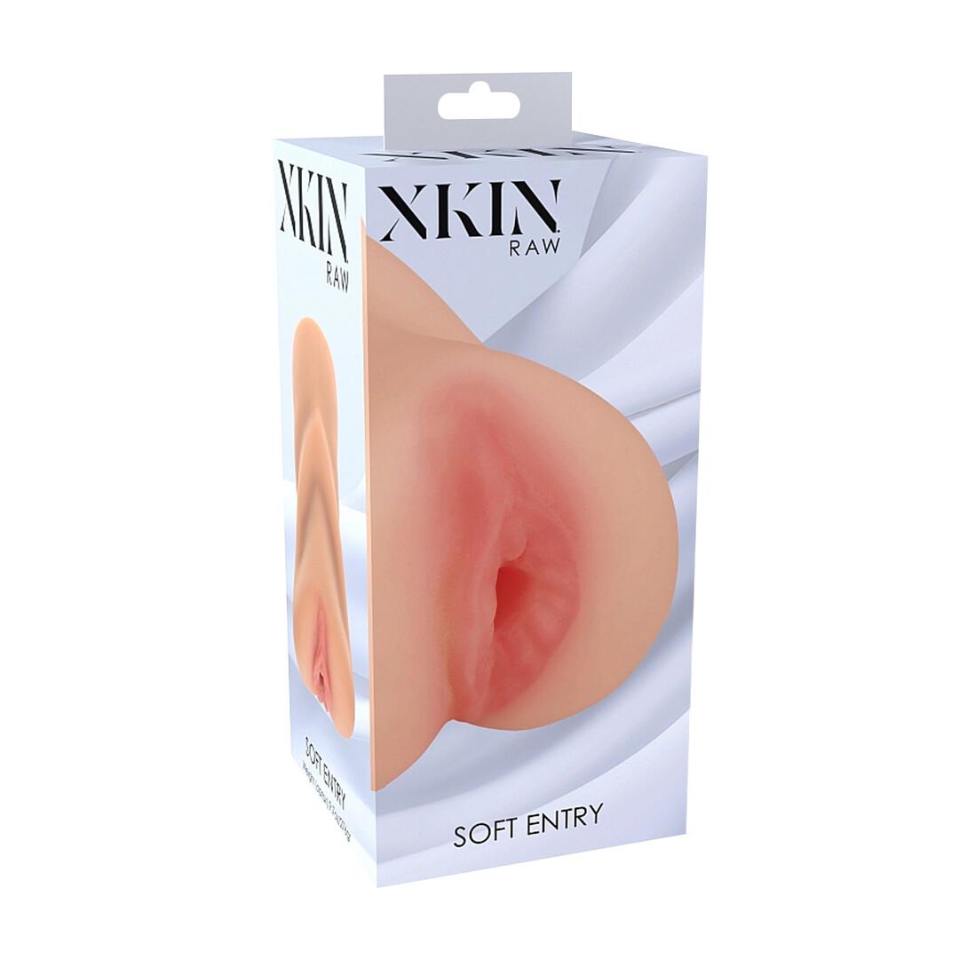 XKIN by Shots - Raw - Soft Entry - TPE Medium Masturbator - 276g - Flesh