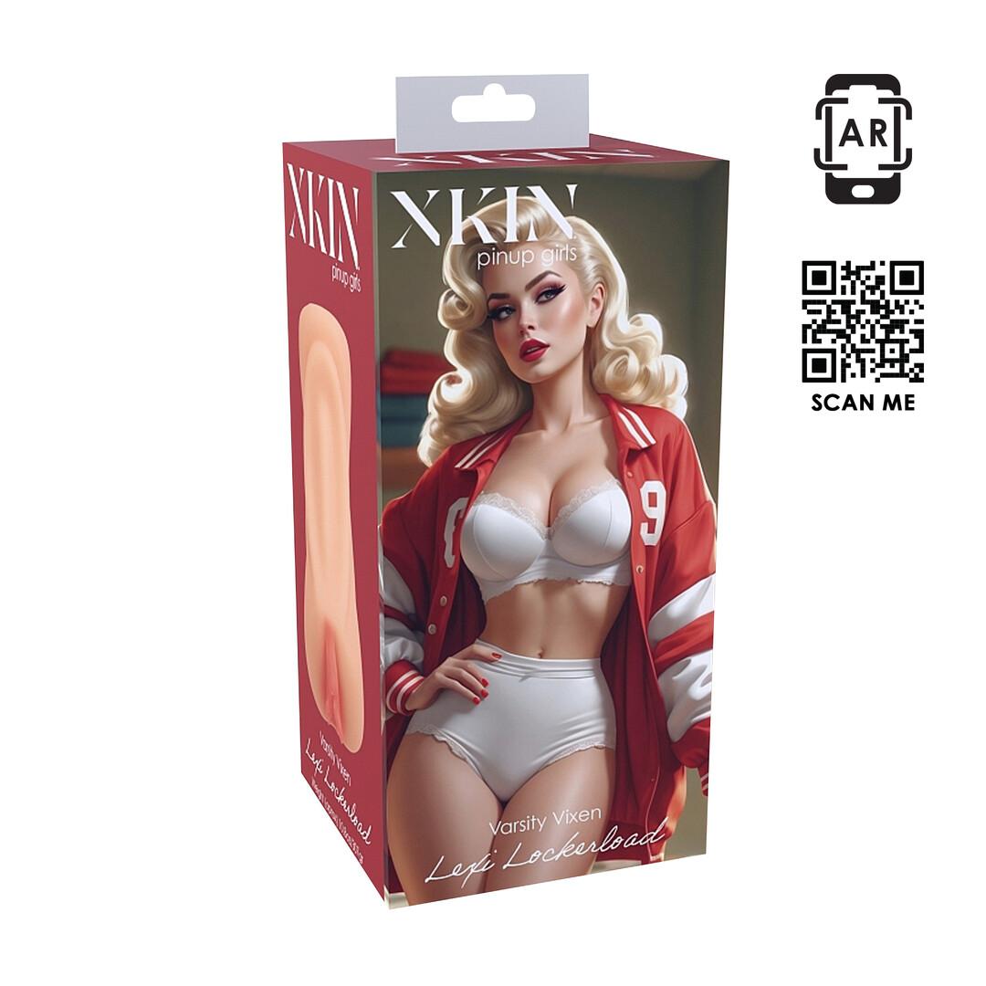 XKIN by Shots - Pinup Dolls - Varsity Vixen Lexi Lockerload - TPE Large Masturbator - 307g - Flesh