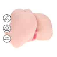 Bodyforms - Bree Knox - Dual Entry Vibrating Masturbator - 4,2 kg / 9.3 lbs - Flesh