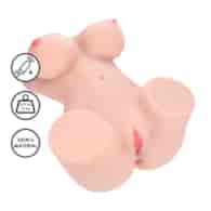 Bodyforms - Aveline Luxe - Dual Entry Vibrating Masturbator - 14 kg / 30.9 lbs - Flesh