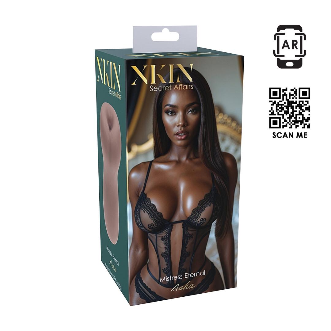 XKIN by Shots - Secret Affairs - Mistress Eternal Asha - TPE Medium Masturbator - 278g - Brown