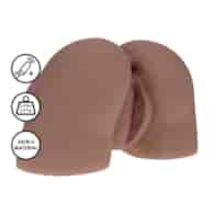 Bodyforms - Kaya Bloom - Dual Entry Vibrating Masturbator - 2,4 kg / 5.4 lbs - Brown